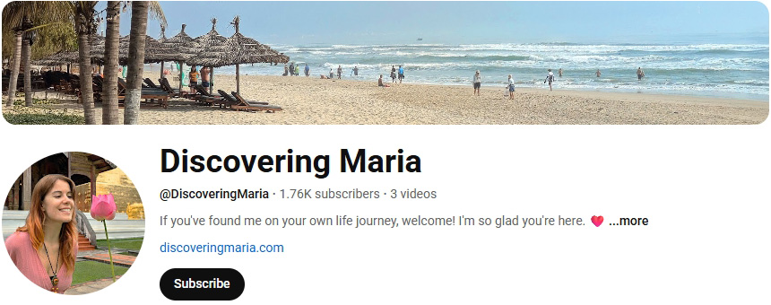 Discovering Maria YouTube channel